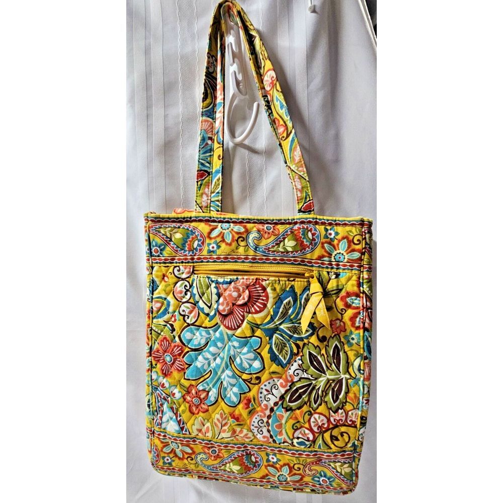 VERA BRADLEY 3 compartment Laptop tote in‎ provencal large shoulder bag